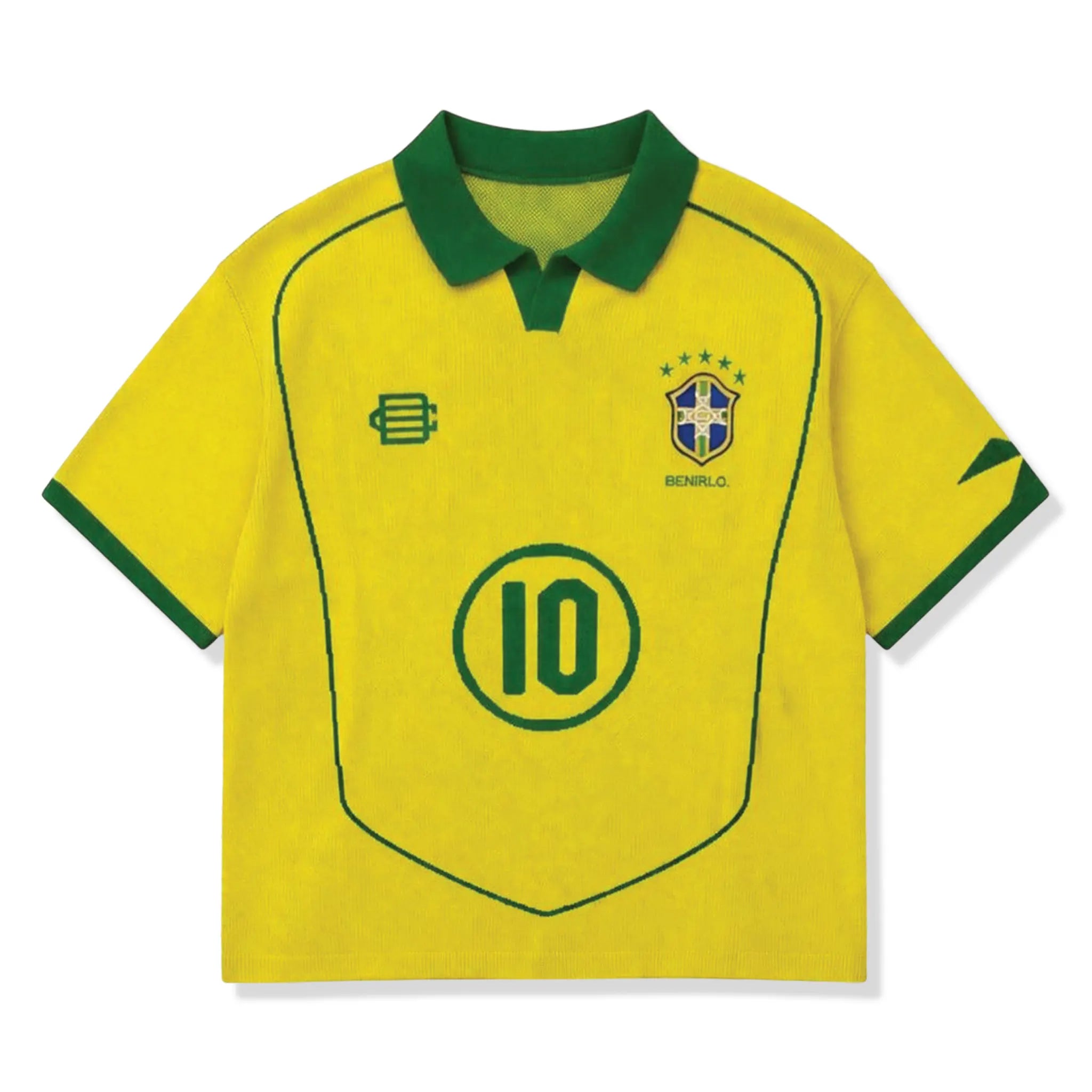 Bénir Clothing 04 Dinho Inspired Knit Yellow Polo Shirt